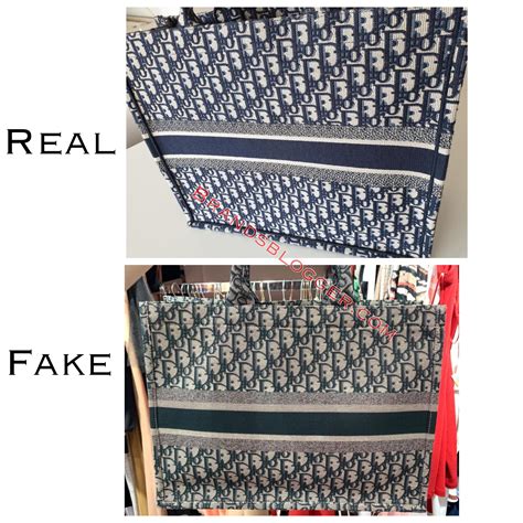 christian dior book tote fake vs real|dior book tote checker.